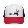 Gym Lover Trucker Cap with Workout Design - Thumbnail Image 1