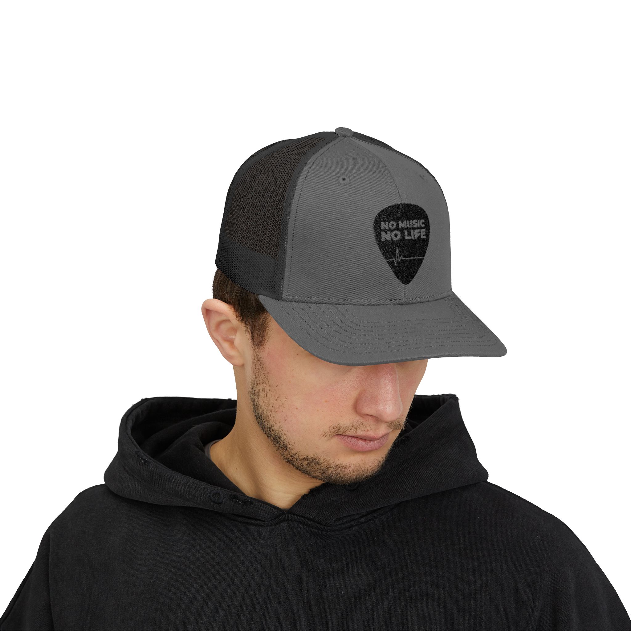 No Music No Life Snapback Trucker Cap - Image 11