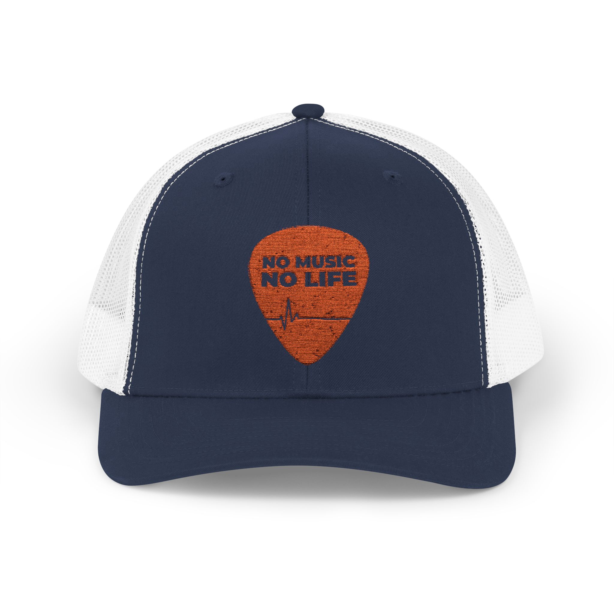 Music Lover Snapback Trucker Cap - 'No Music No Life' - Image 1
